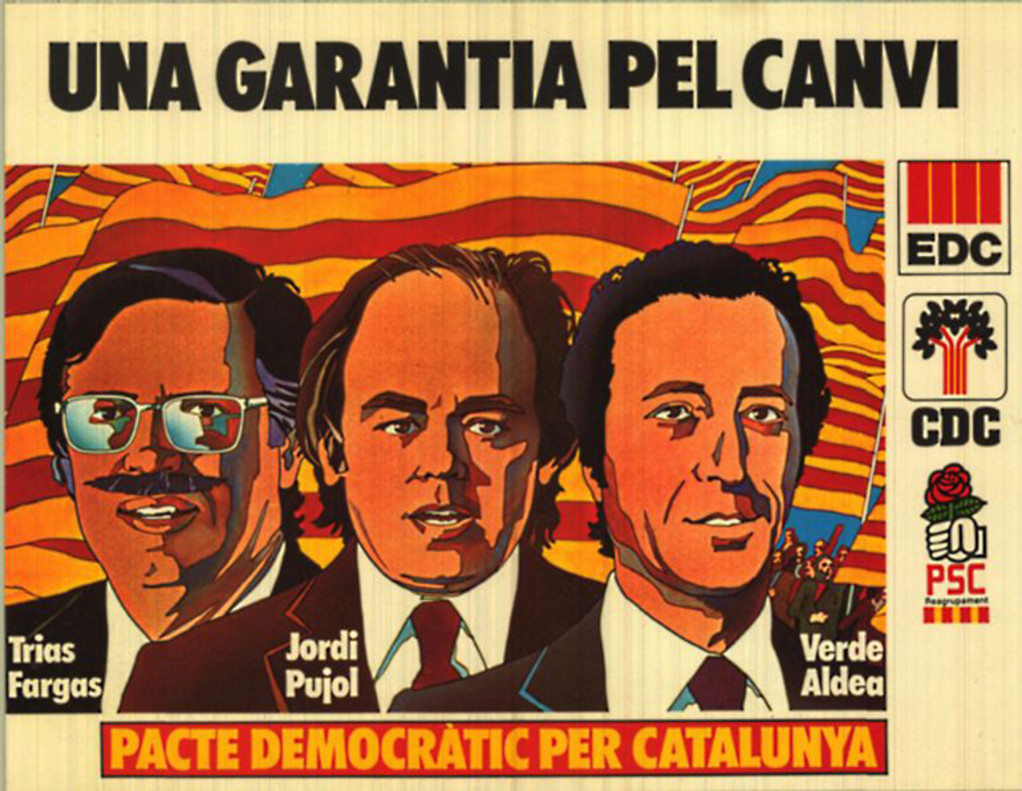 Cartel electoral icónico del Pacte Democràtic per Catalunya